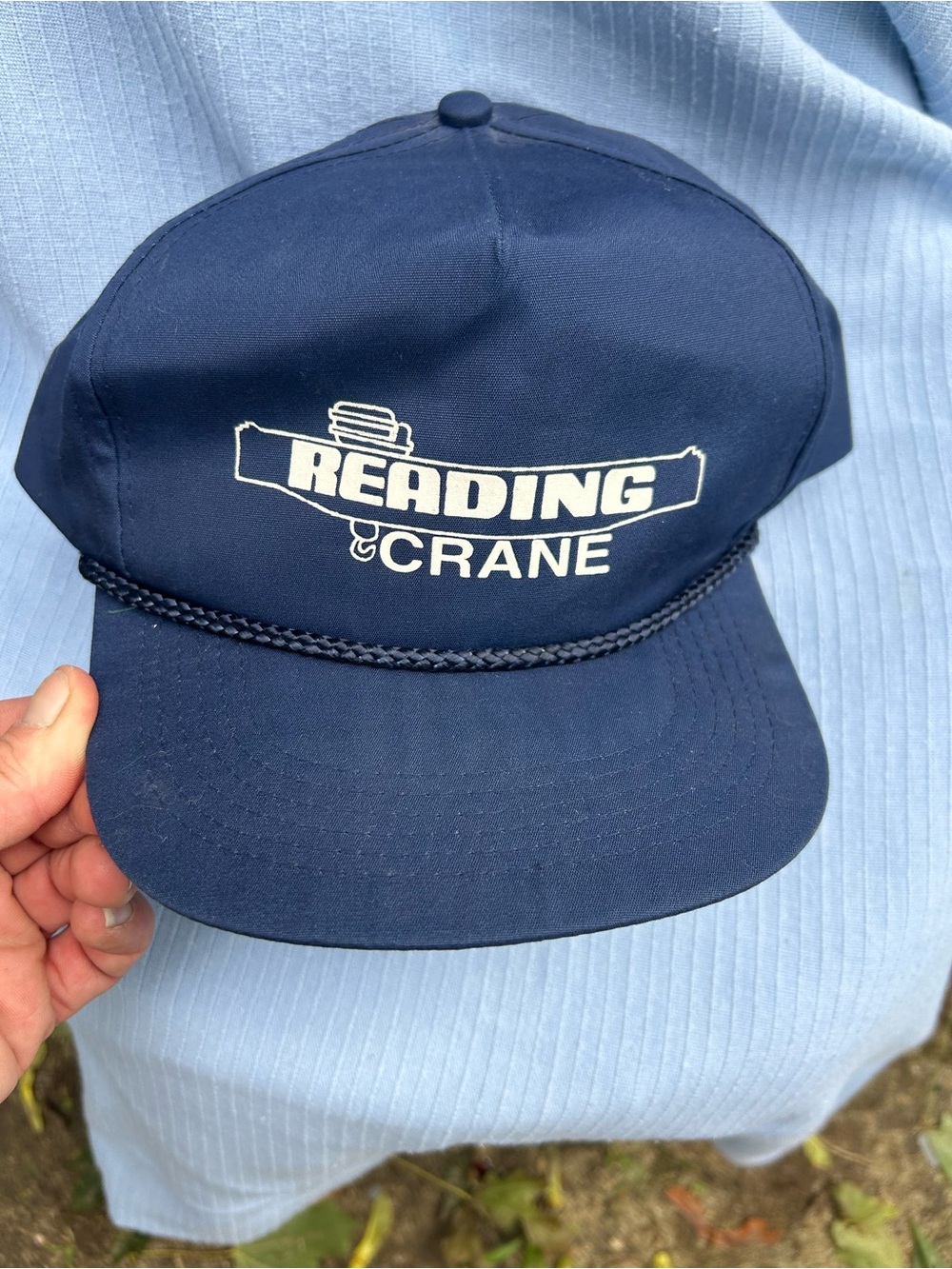 🎃2/$8- Reading Crane Navy Rope-Front Cap
